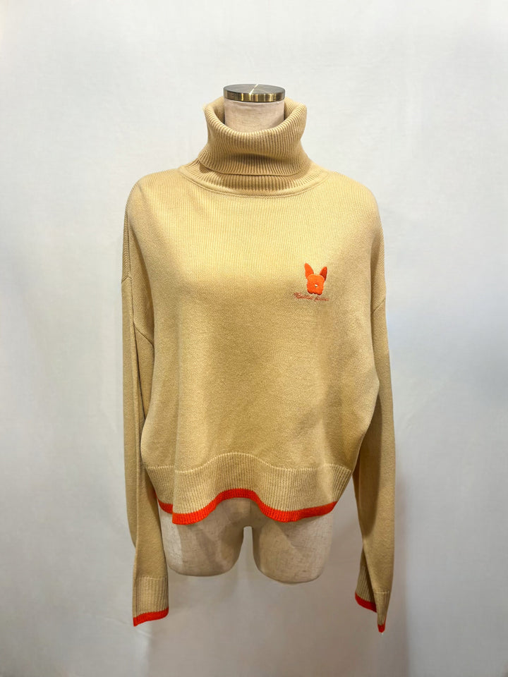 フレンチブル刺繍ニット