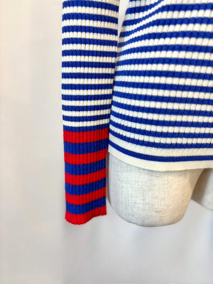 ボーダータートルニット