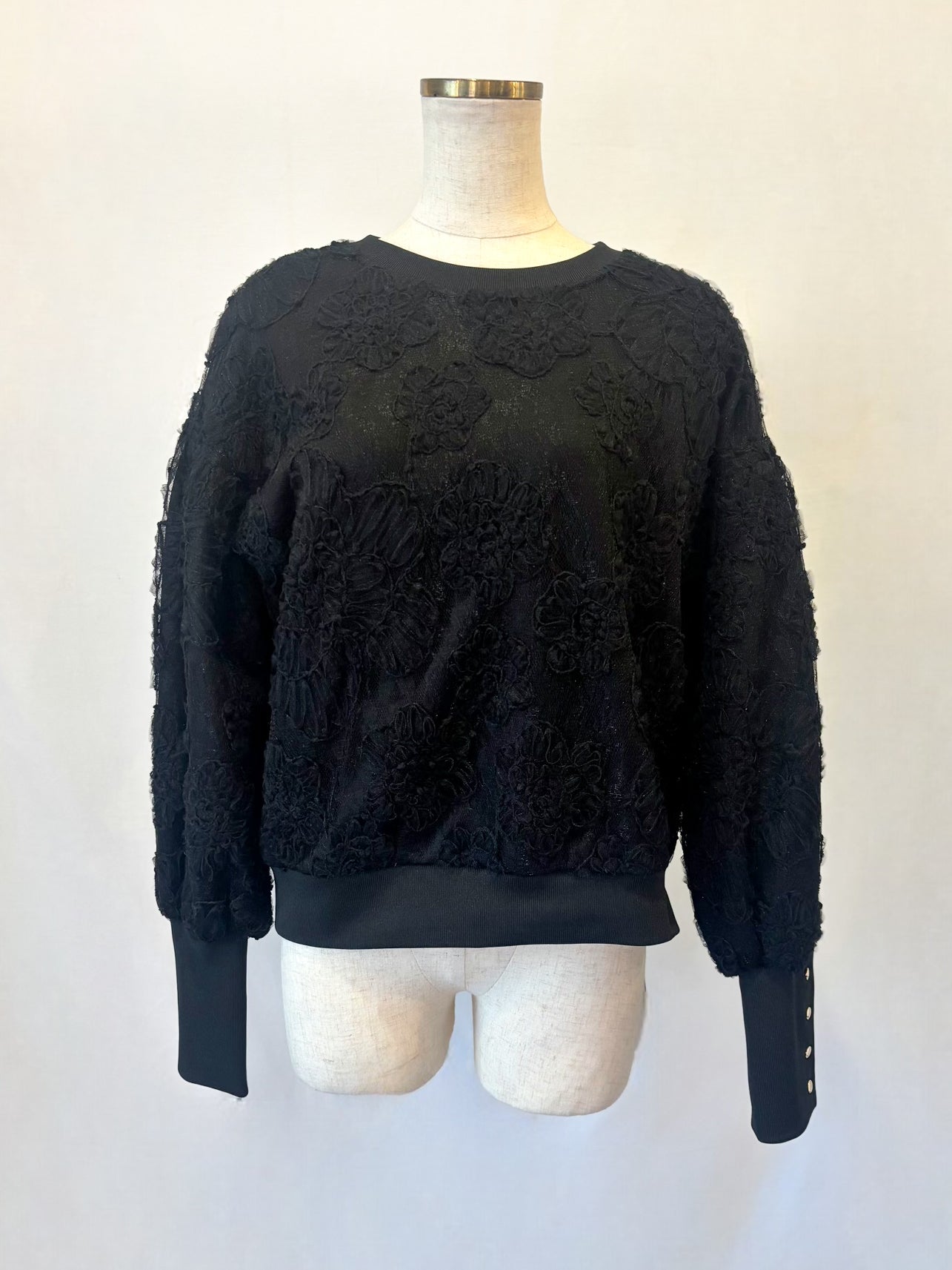 フラワージャガードチュールトップス – DOS DIOSAS