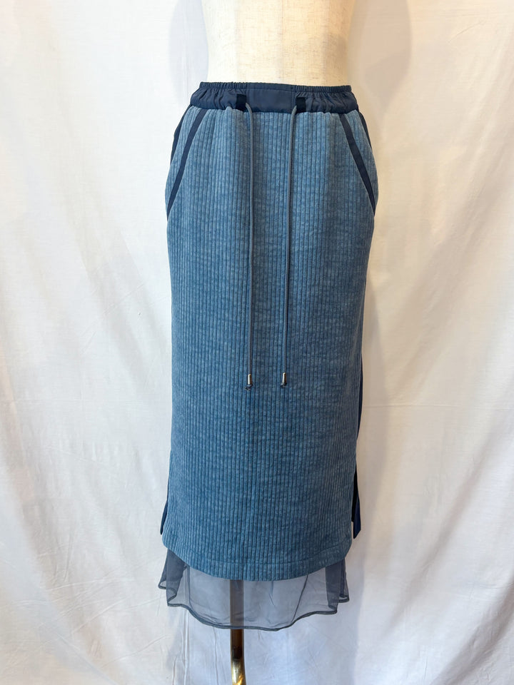 シアーヘムコーデュロイスカート