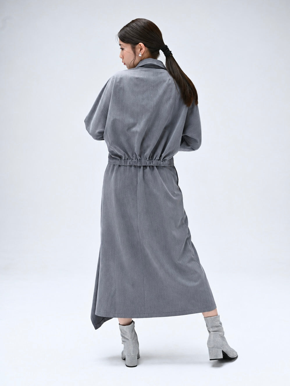 ラップ風ウエストリボンデザインスカート[セットアップ可能商品]