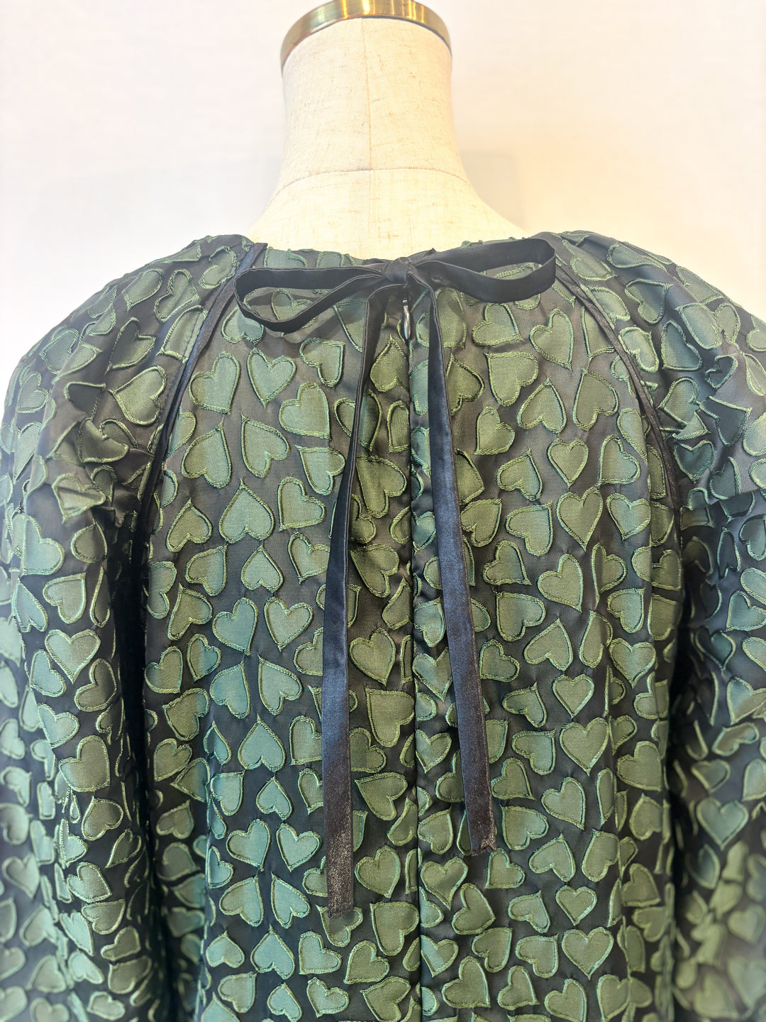 ハートジャガードロングワンピース