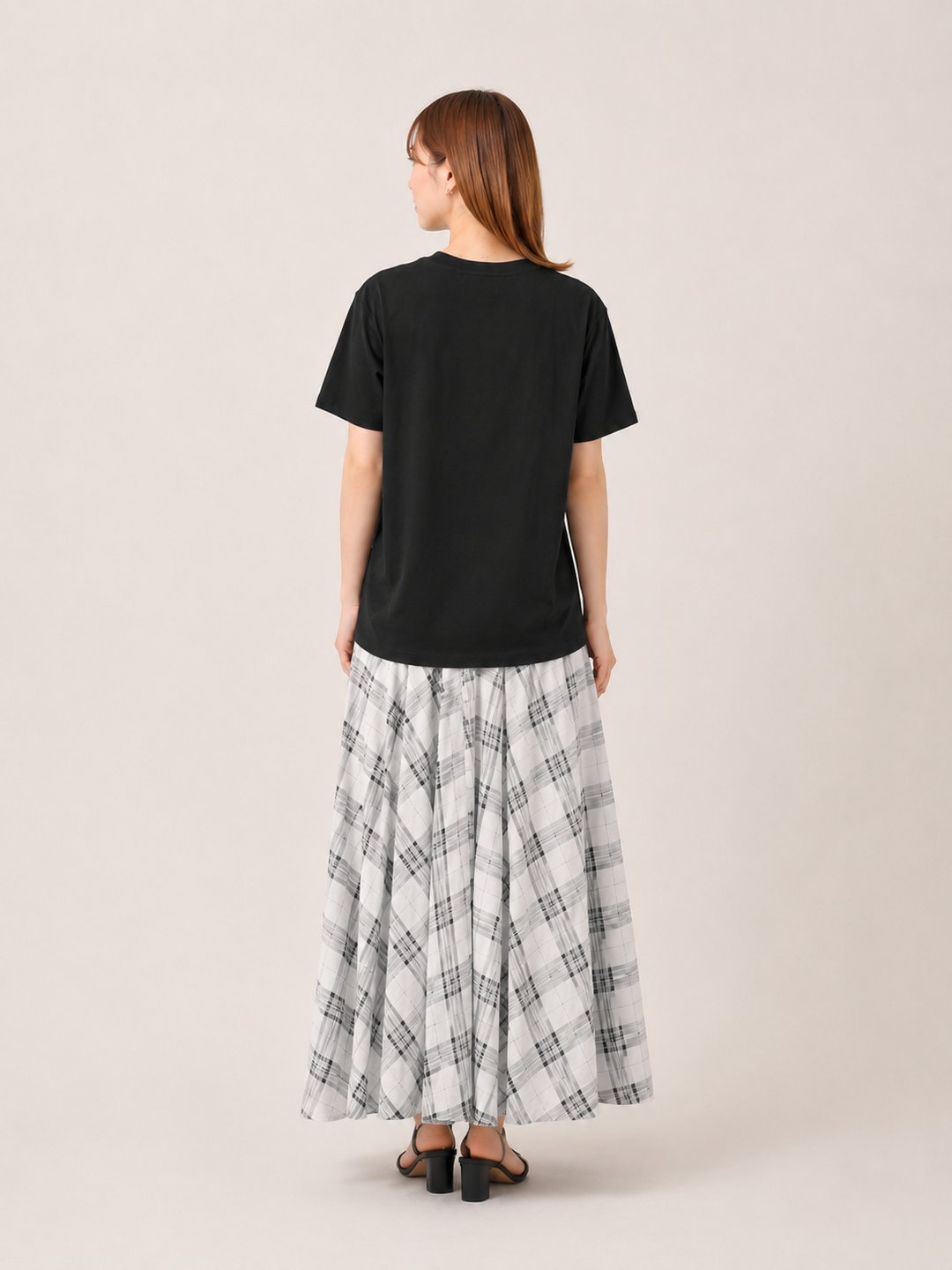 フレンチブル箔プリントロゴTシャツ