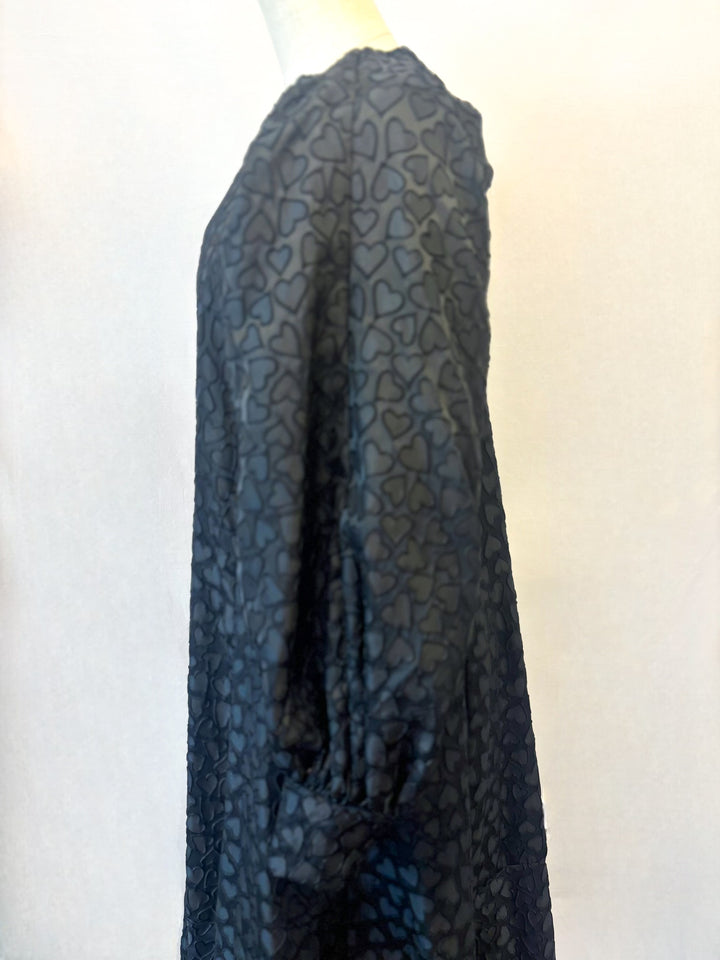 ハートジャガードロングワンピース