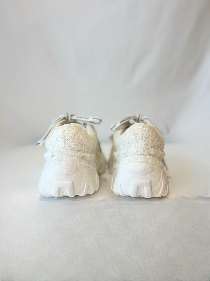 パール&レーススニーカー