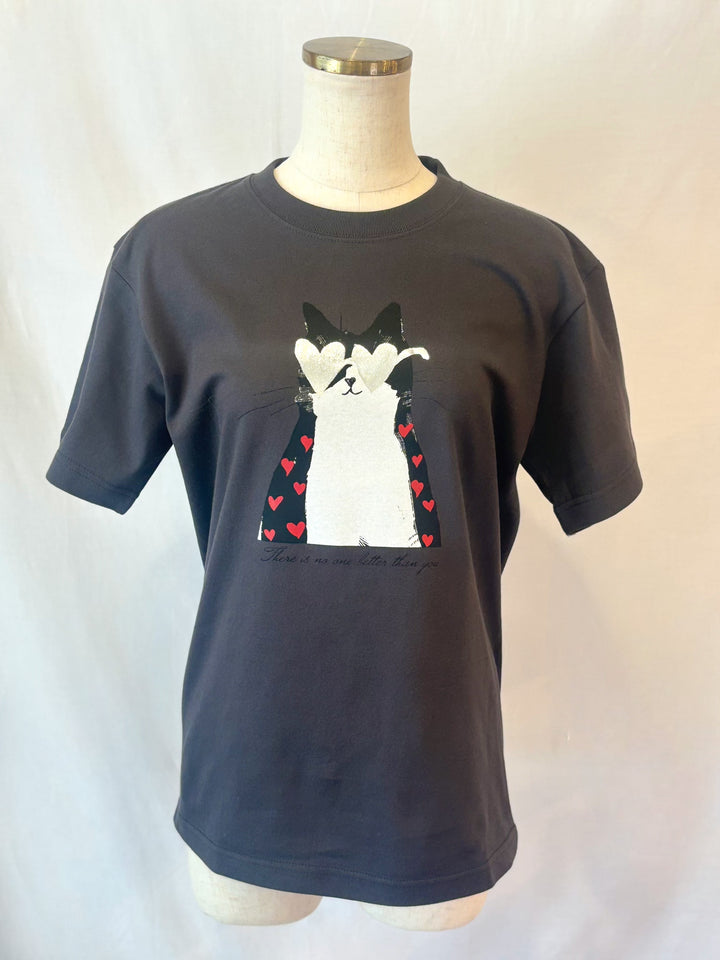 catプリントTシャツ