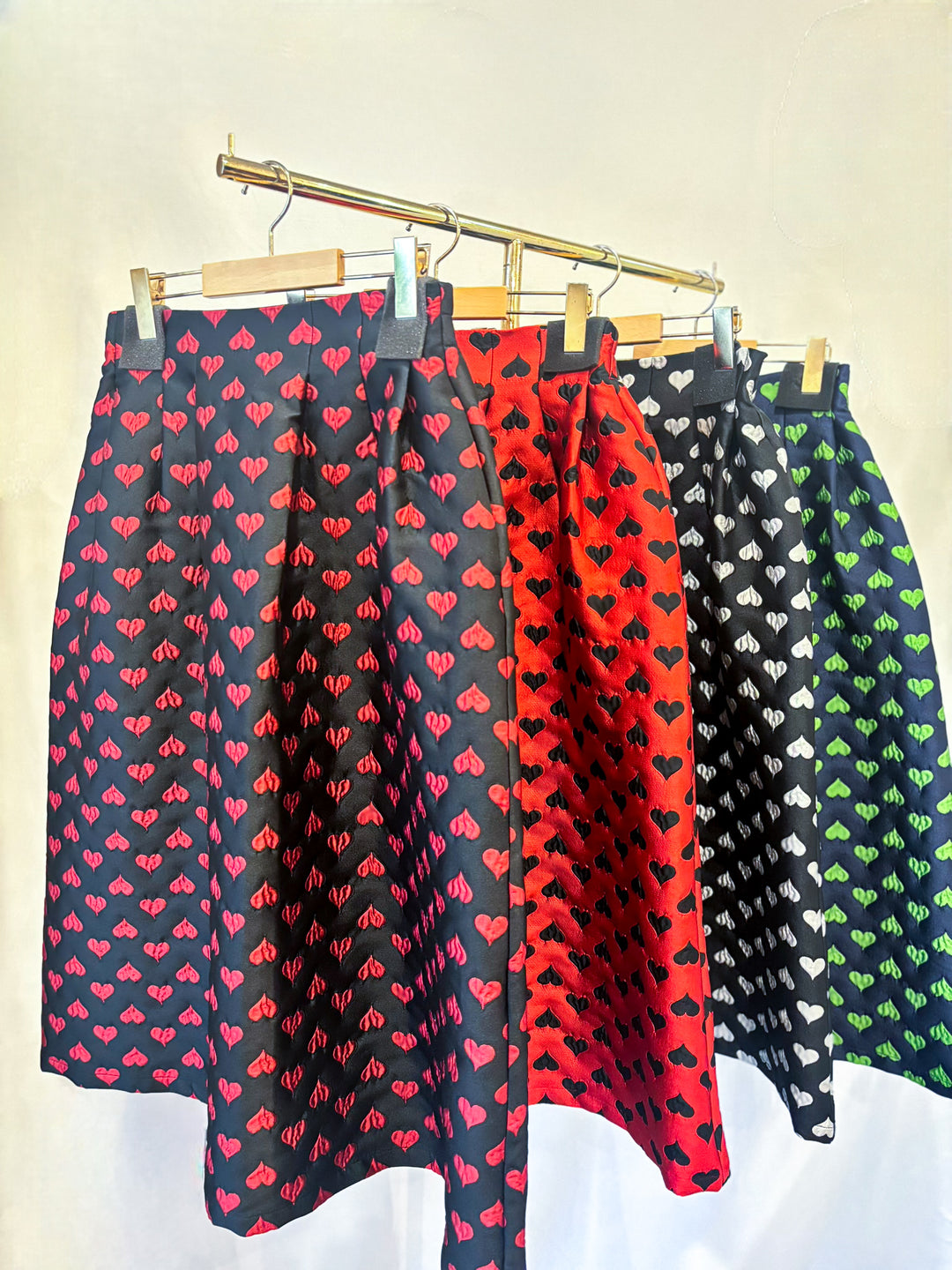 ハートジャガードスカート