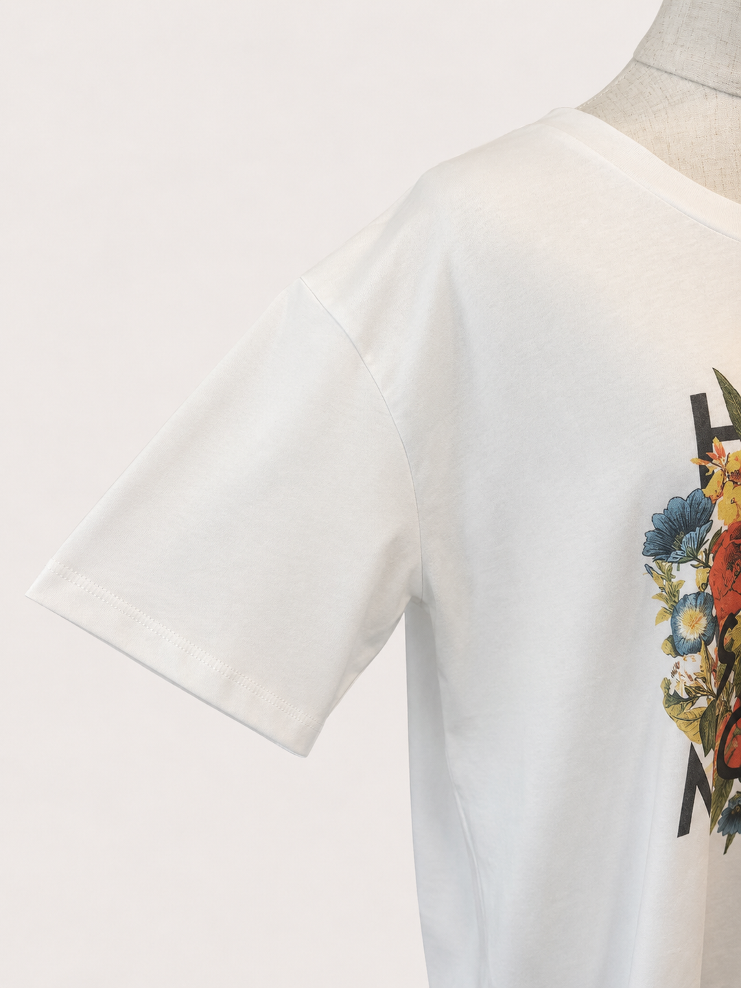フラワープリントTシャツ