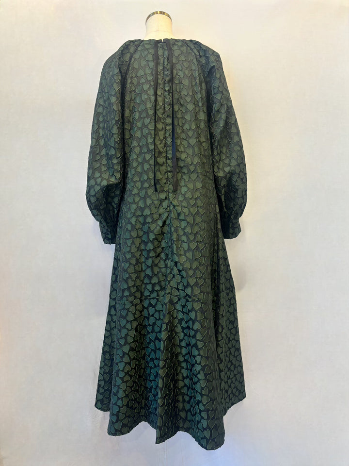 ハートジャガードロングワンピース