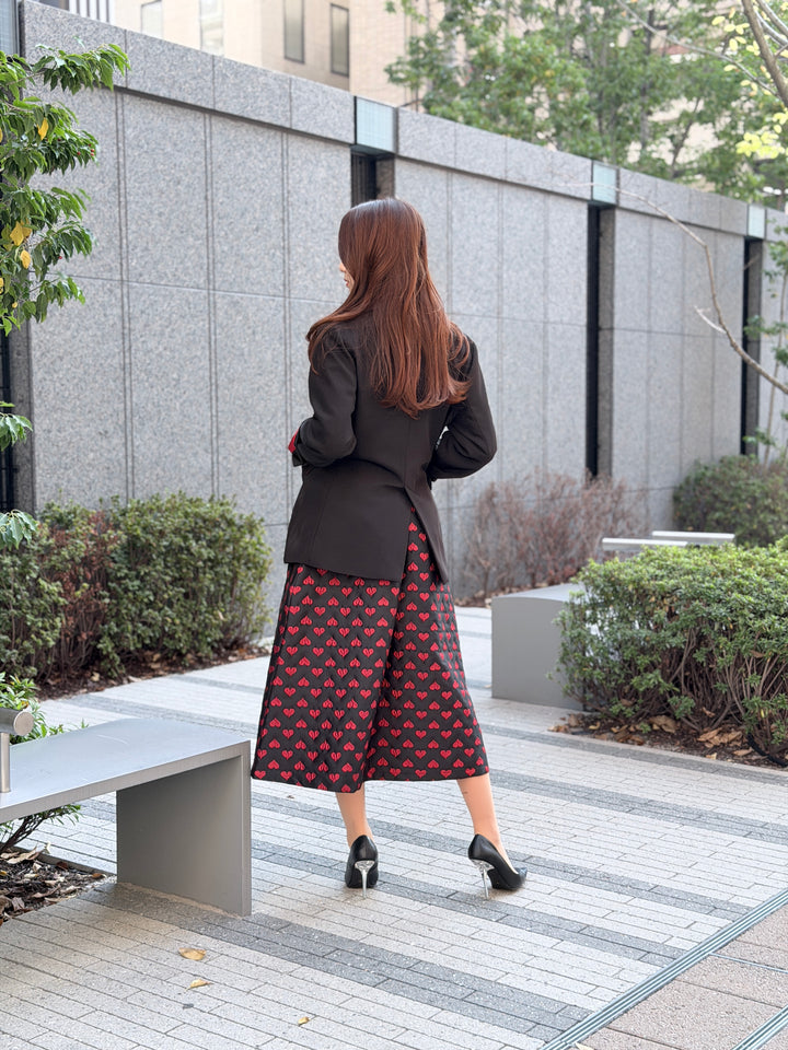 ハートジャガードスカート