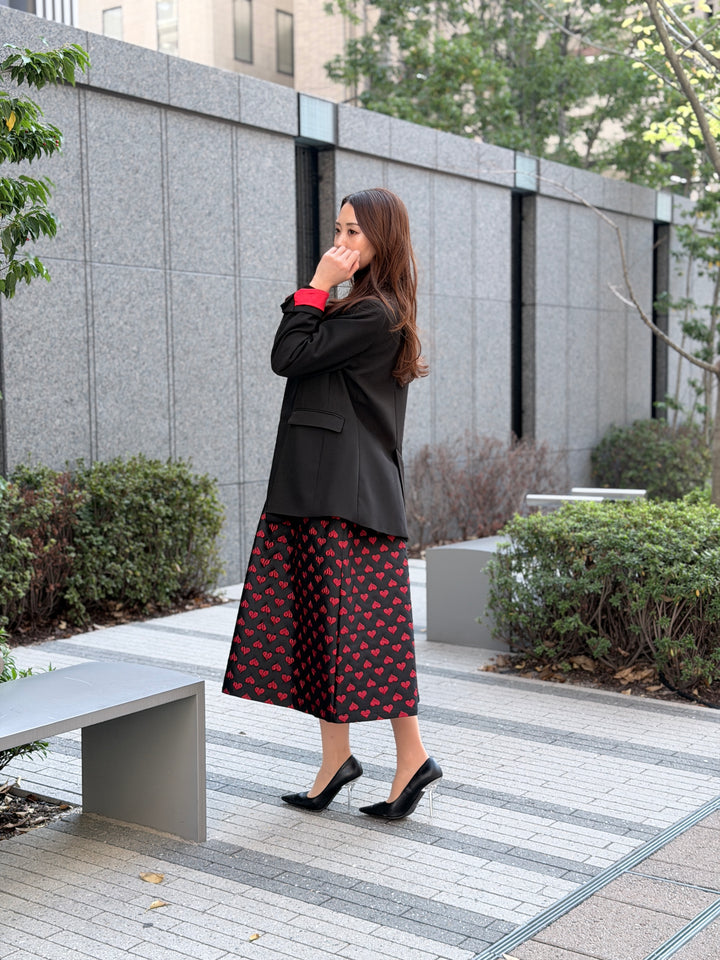 ハートジャガードスカート