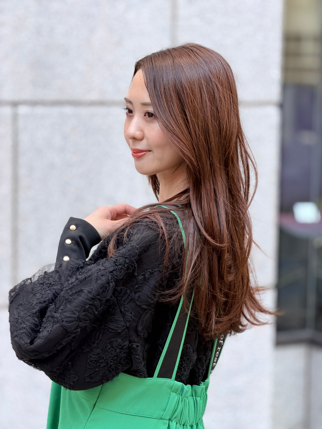 フラワージャガードチュールトップス