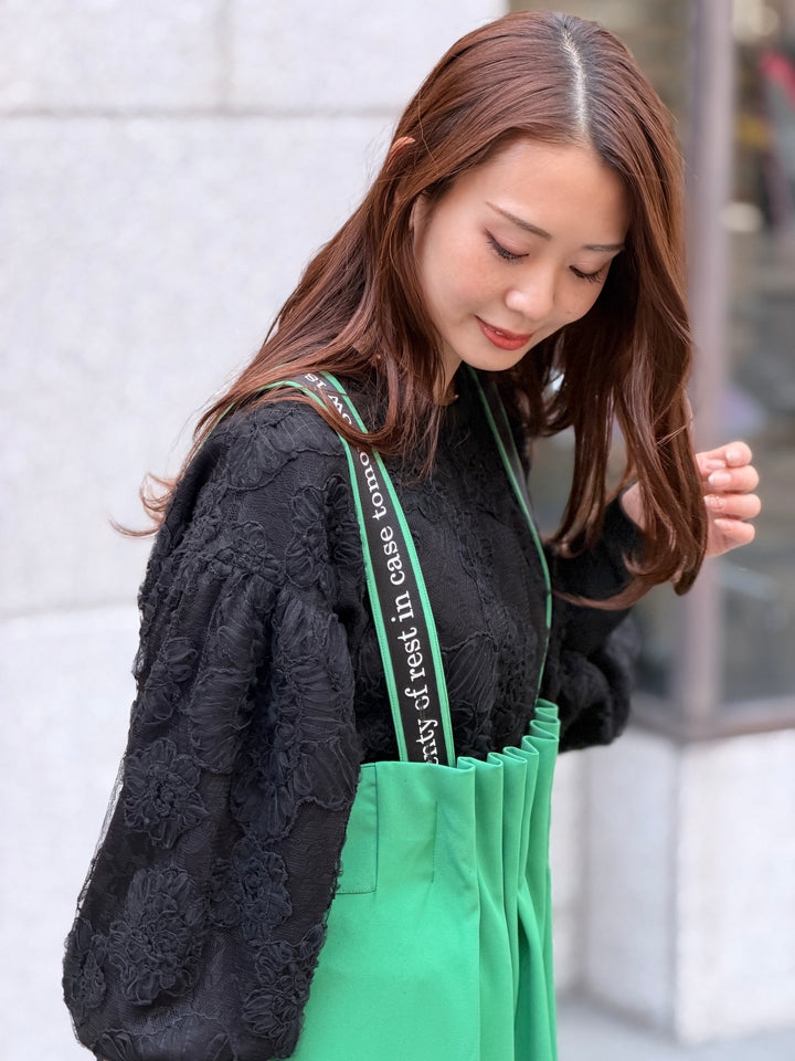 フラワージャガードチュールトップス