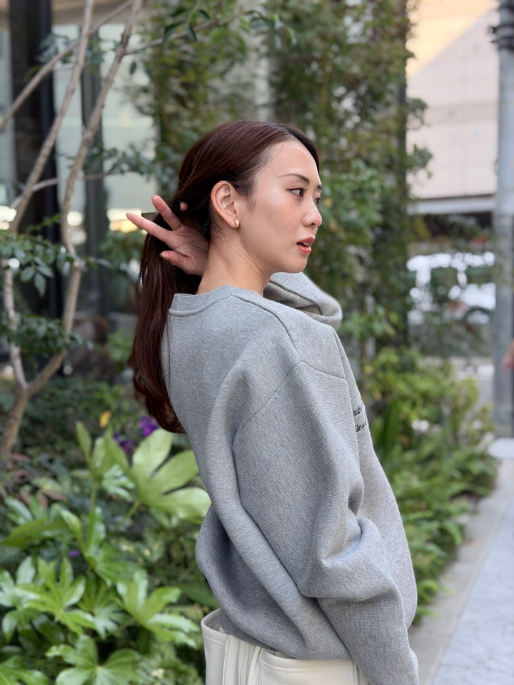 ニットロゴブルゾン