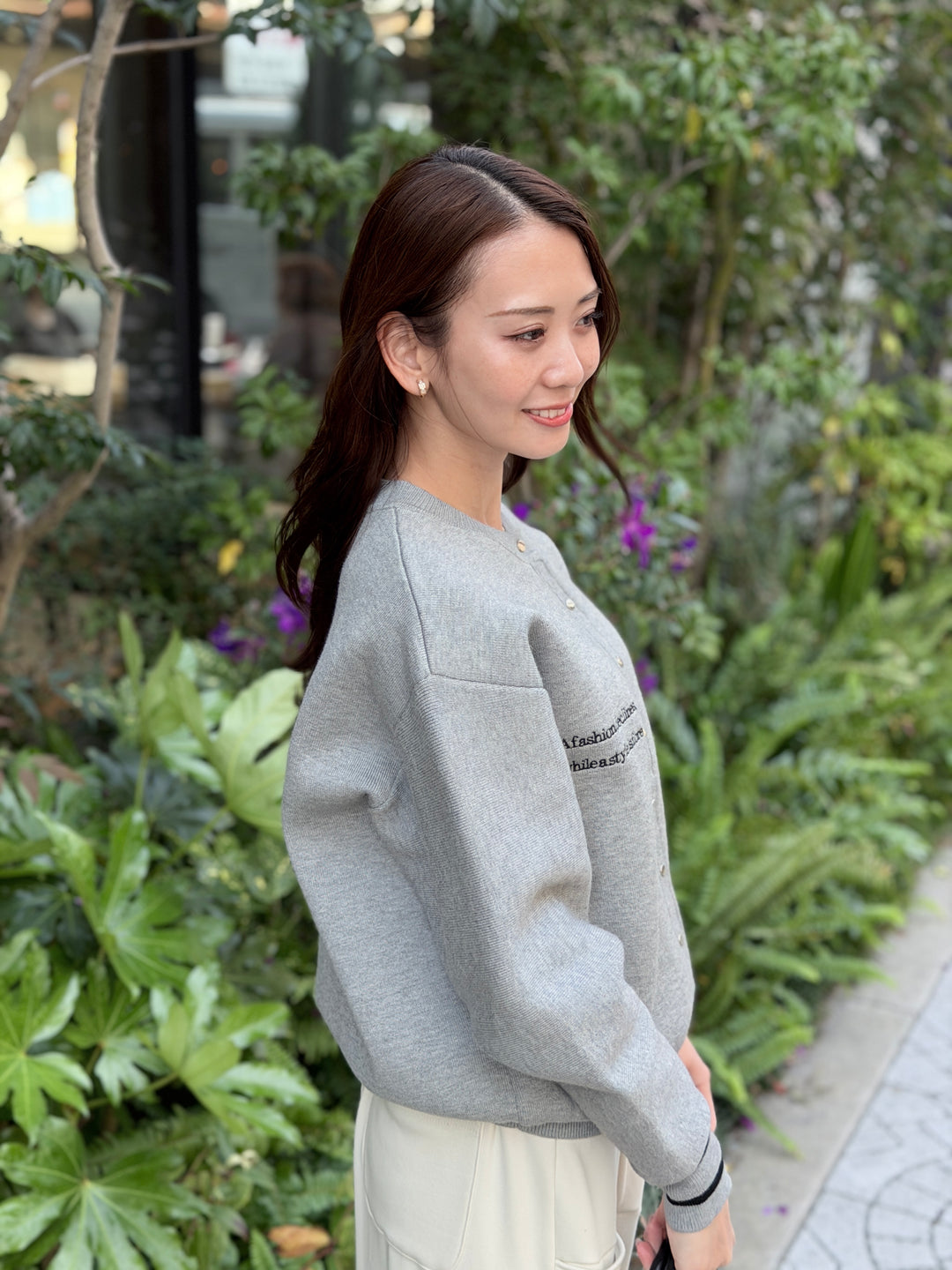 ニットロゴブルゾン