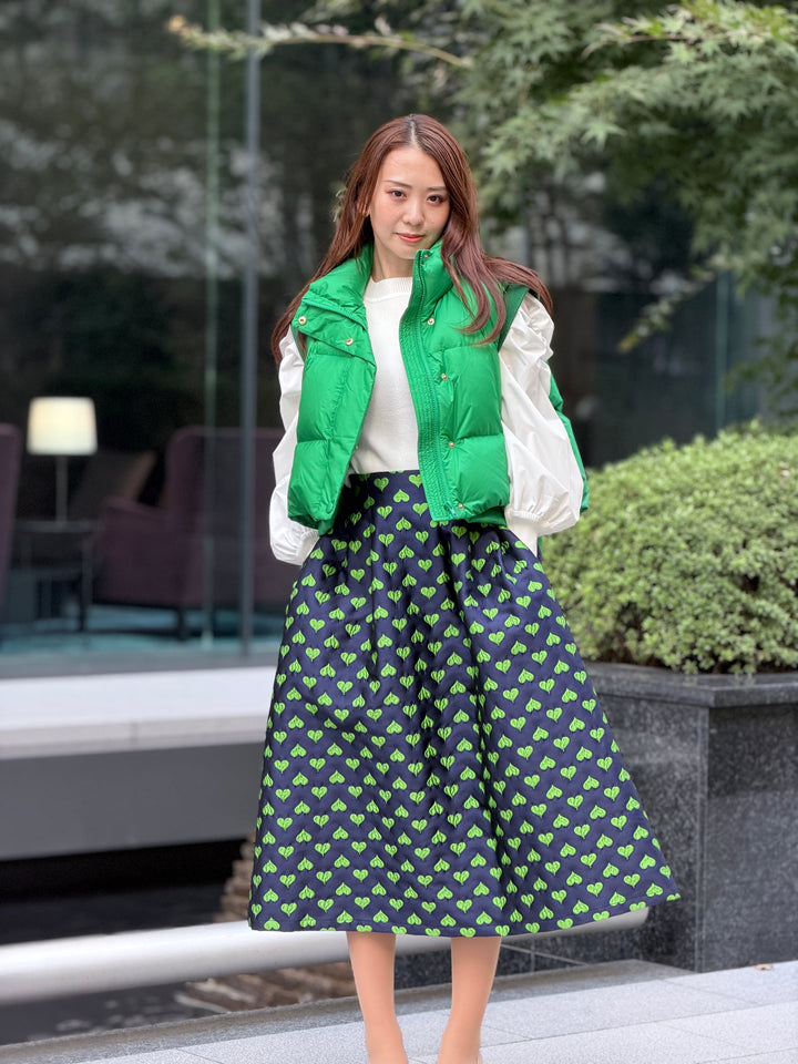 ハートジャガードスカート