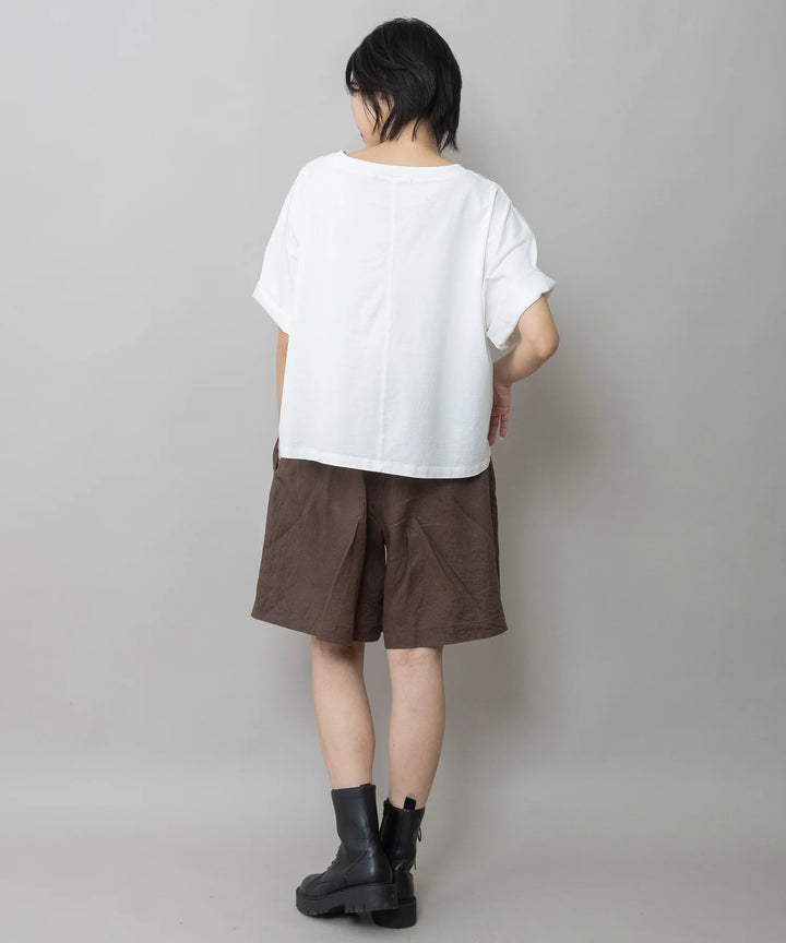 コットンジャージパイソン柄プリントTシャツ