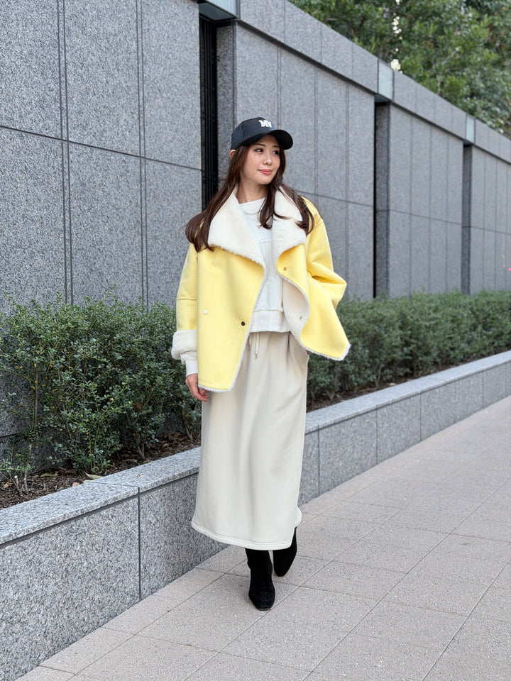 エコムートンリバーシブルミドルコート