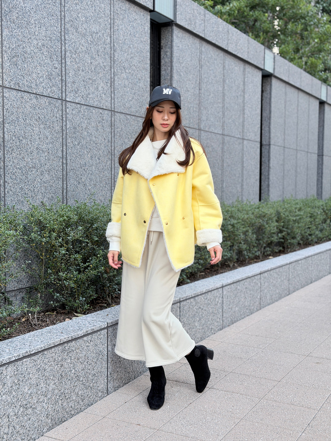 エコムートンリバーシブルミドルコート