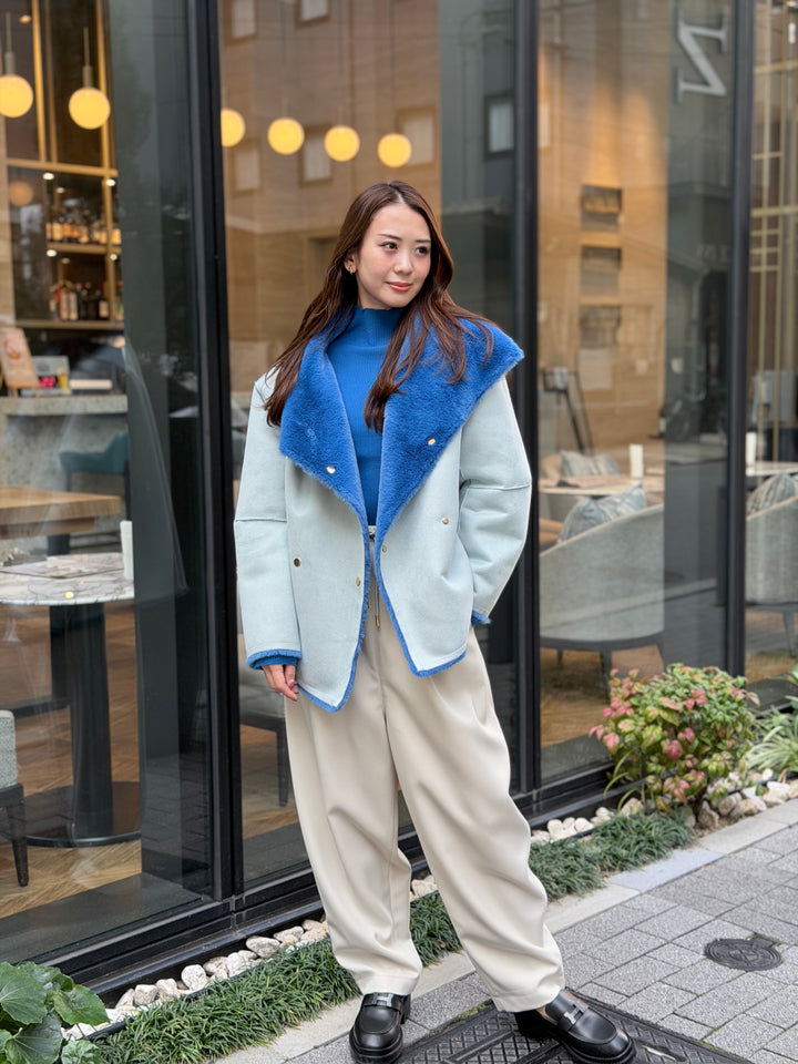 エコムートンリバーシブルミドルコート