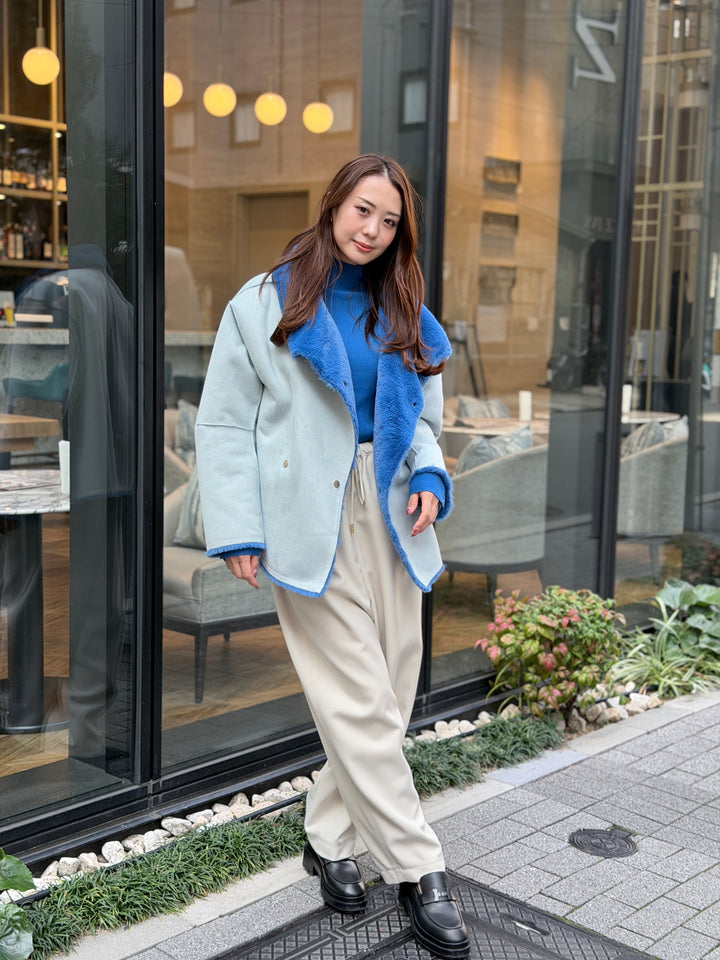 エコムートンリバーシブルミドルコート