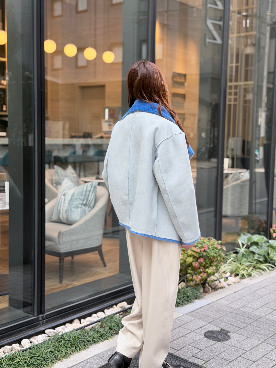 エコムートンリバーシブルミドルコート