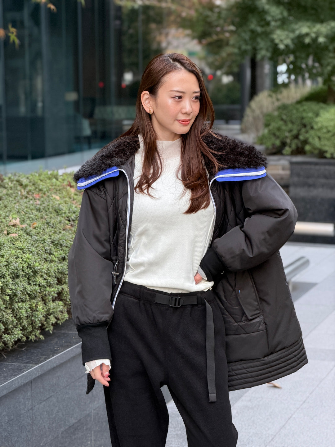 キルティングブルゾン