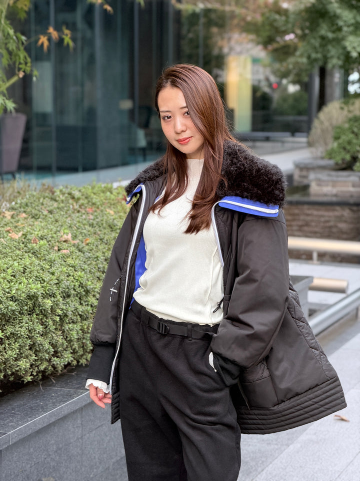 キルティングブルゾン