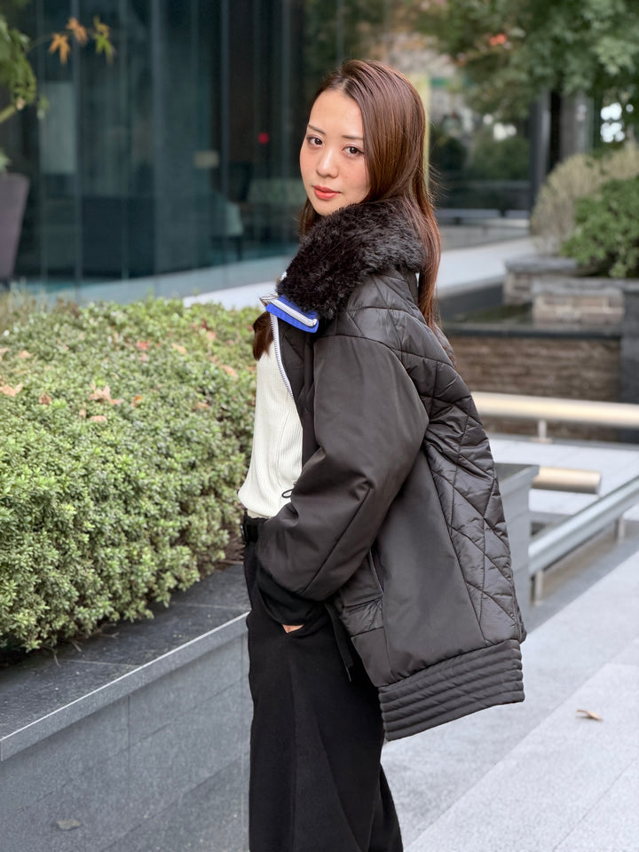 キルティングブルゾン