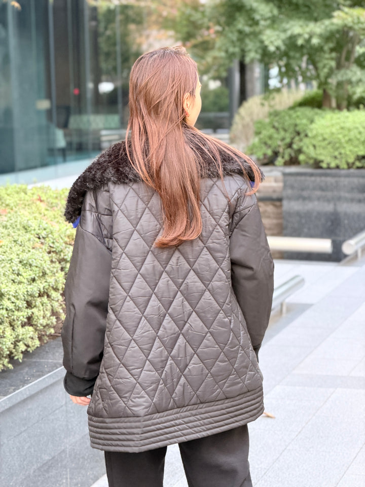 キルティングブルゾン