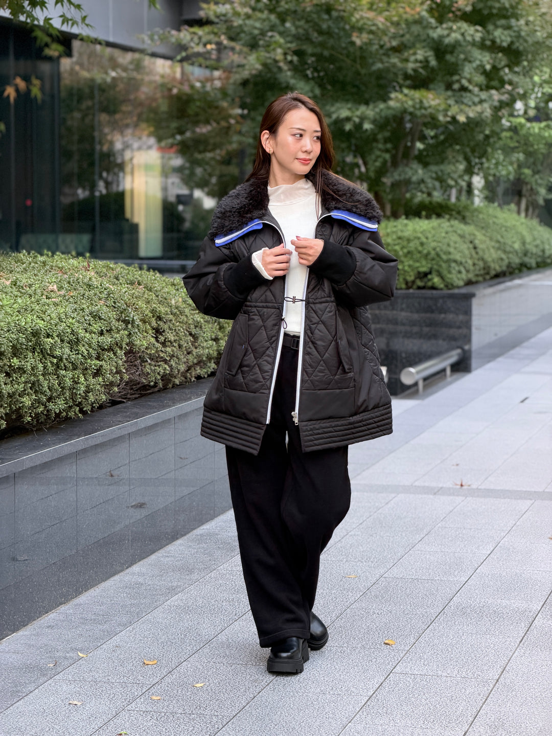 キルティングブルゾン