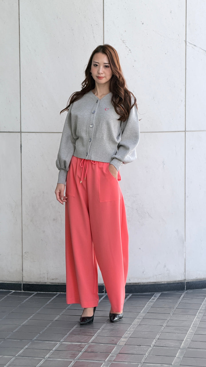 カラーワイドパンツ