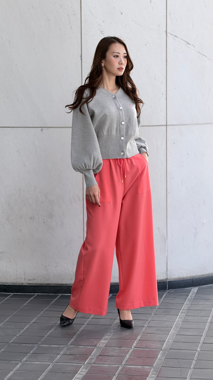 カラーワイドパンツ