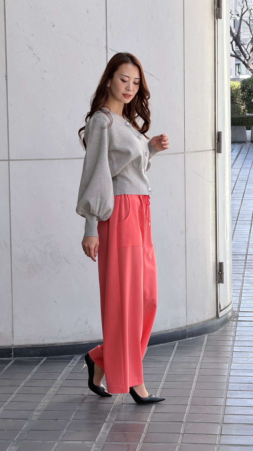 ハート刺繍カーディガン