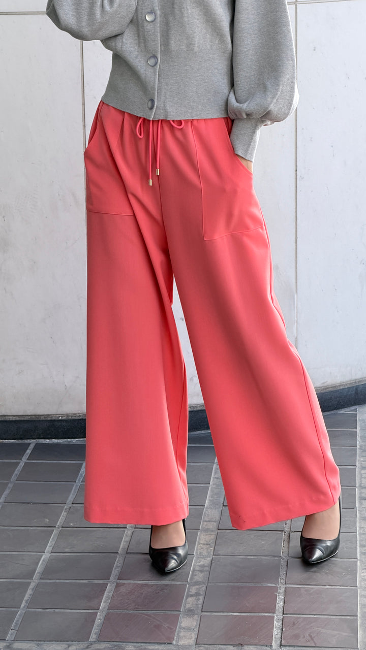 カラーワイドパンツ