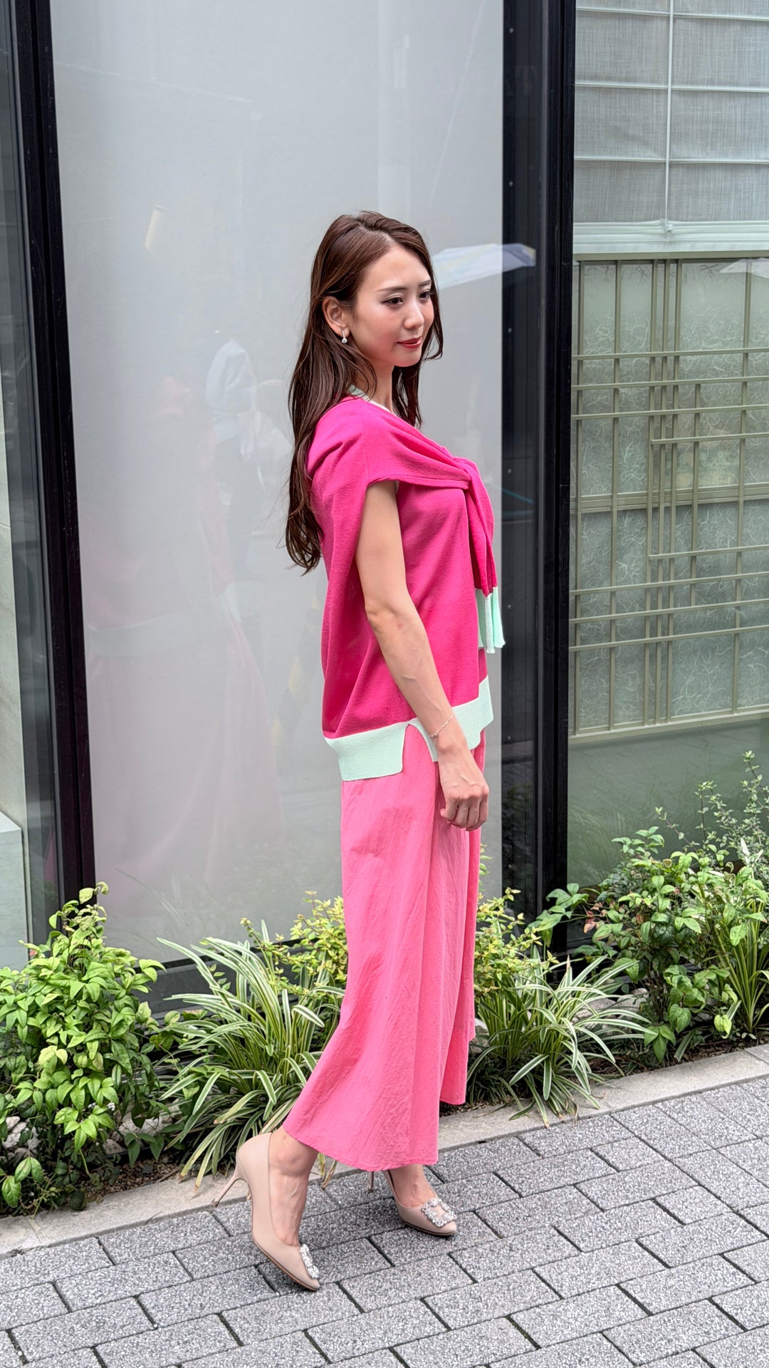 フェイクアンサンブルシアートップス