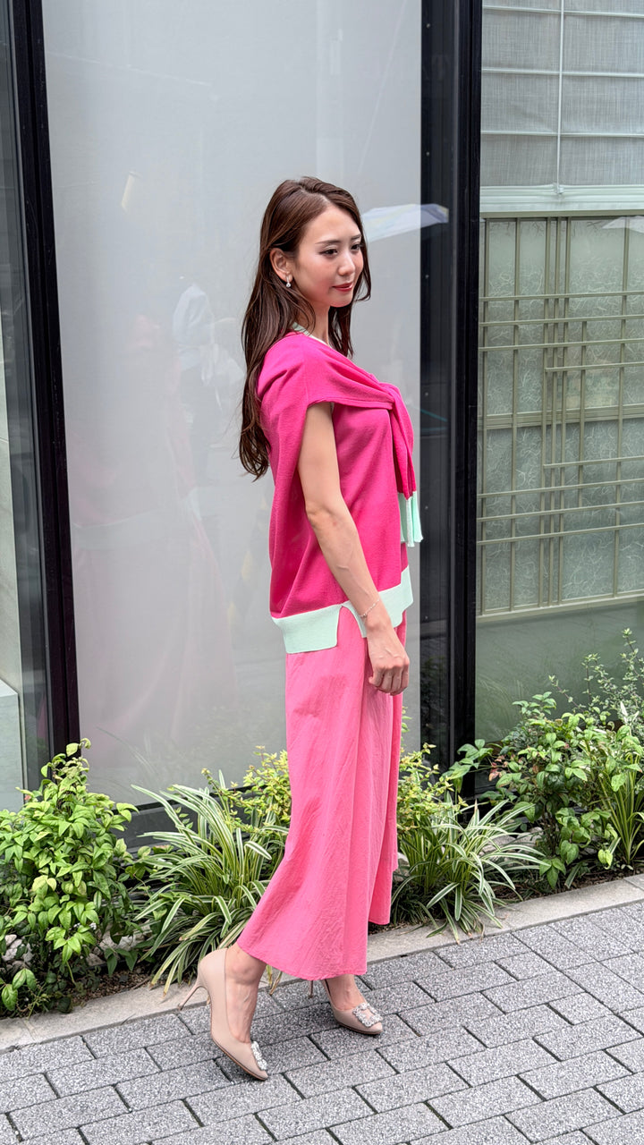 フェイクアンサンブルシアートップス