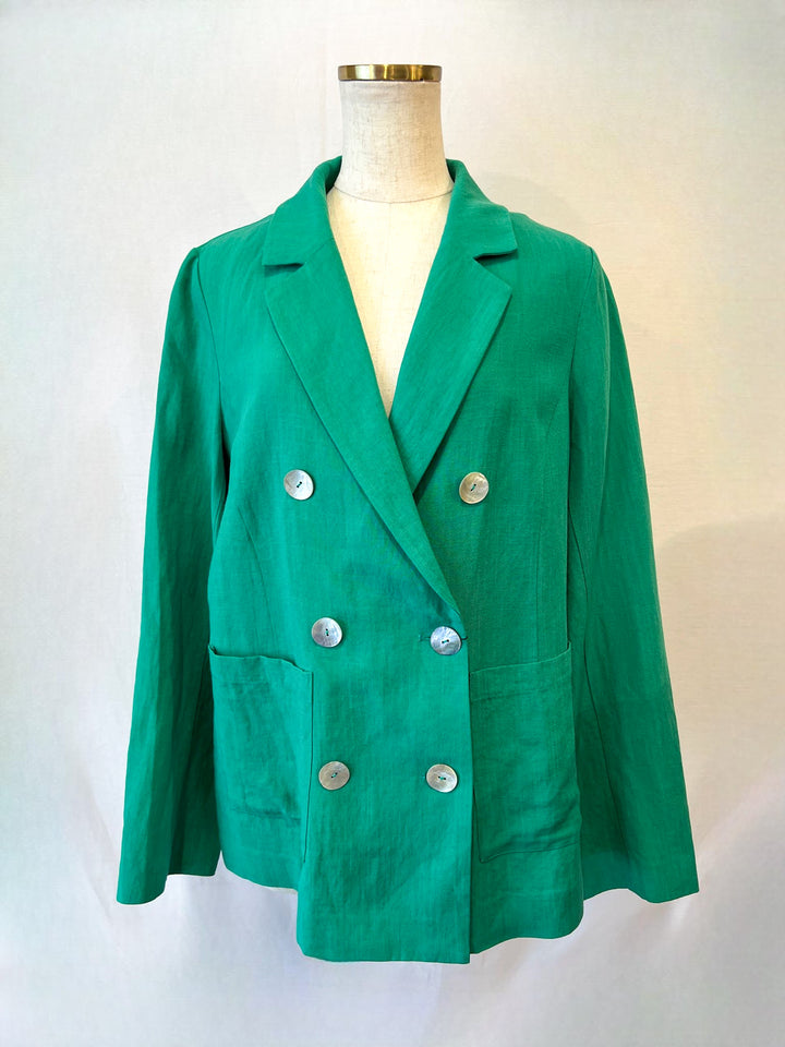 麻テーラードジャケット