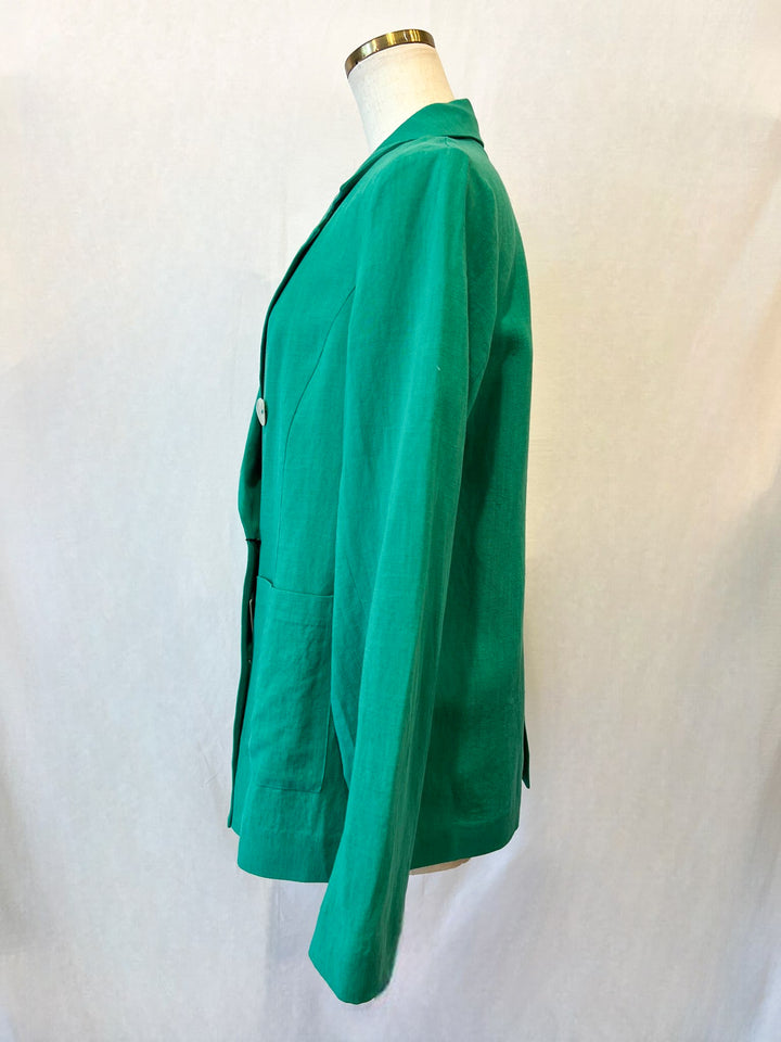 麻テーラードジャケット