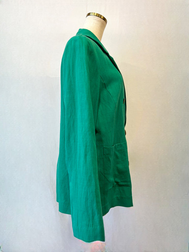 麻テーラードジャケット