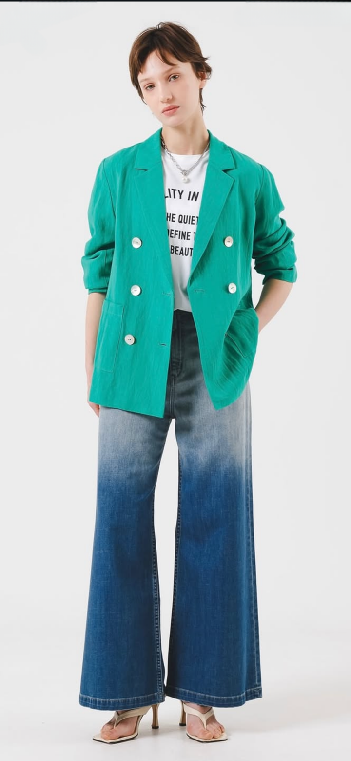 麻テーラードジャケット