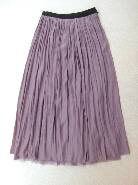 チュール×デシン リバーシブルスカート