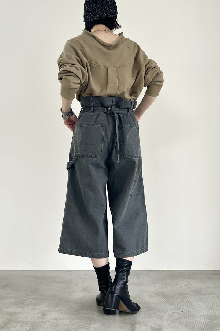 ダブルニーバミューダデニムパンツ