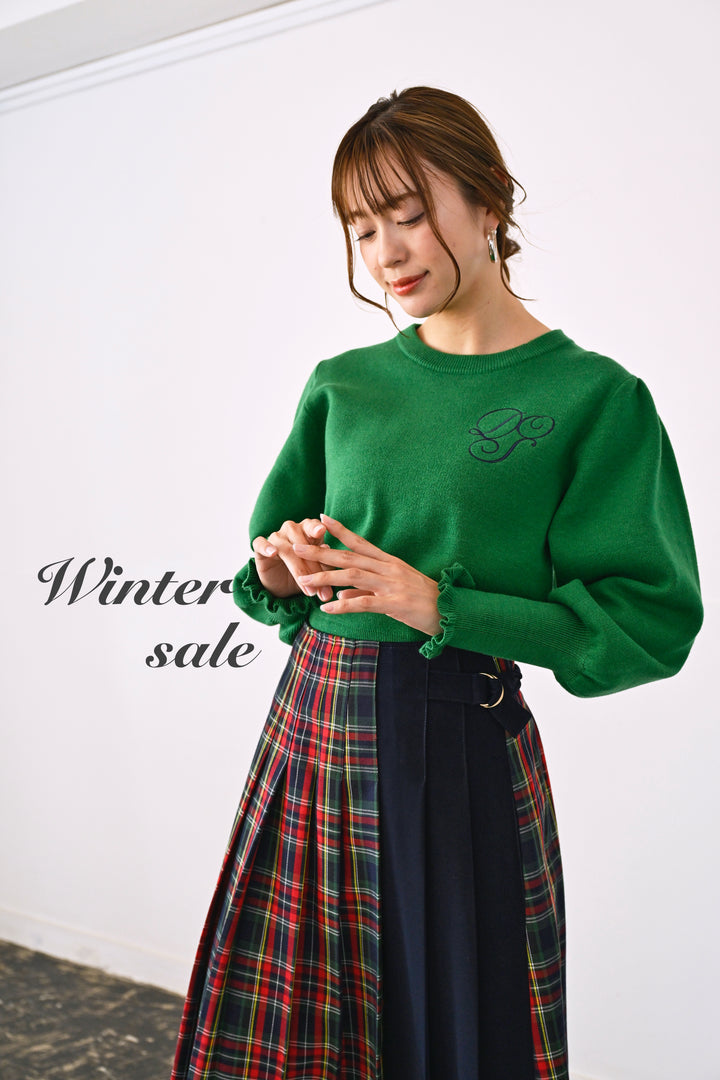 DOS刺繍ロゴニット