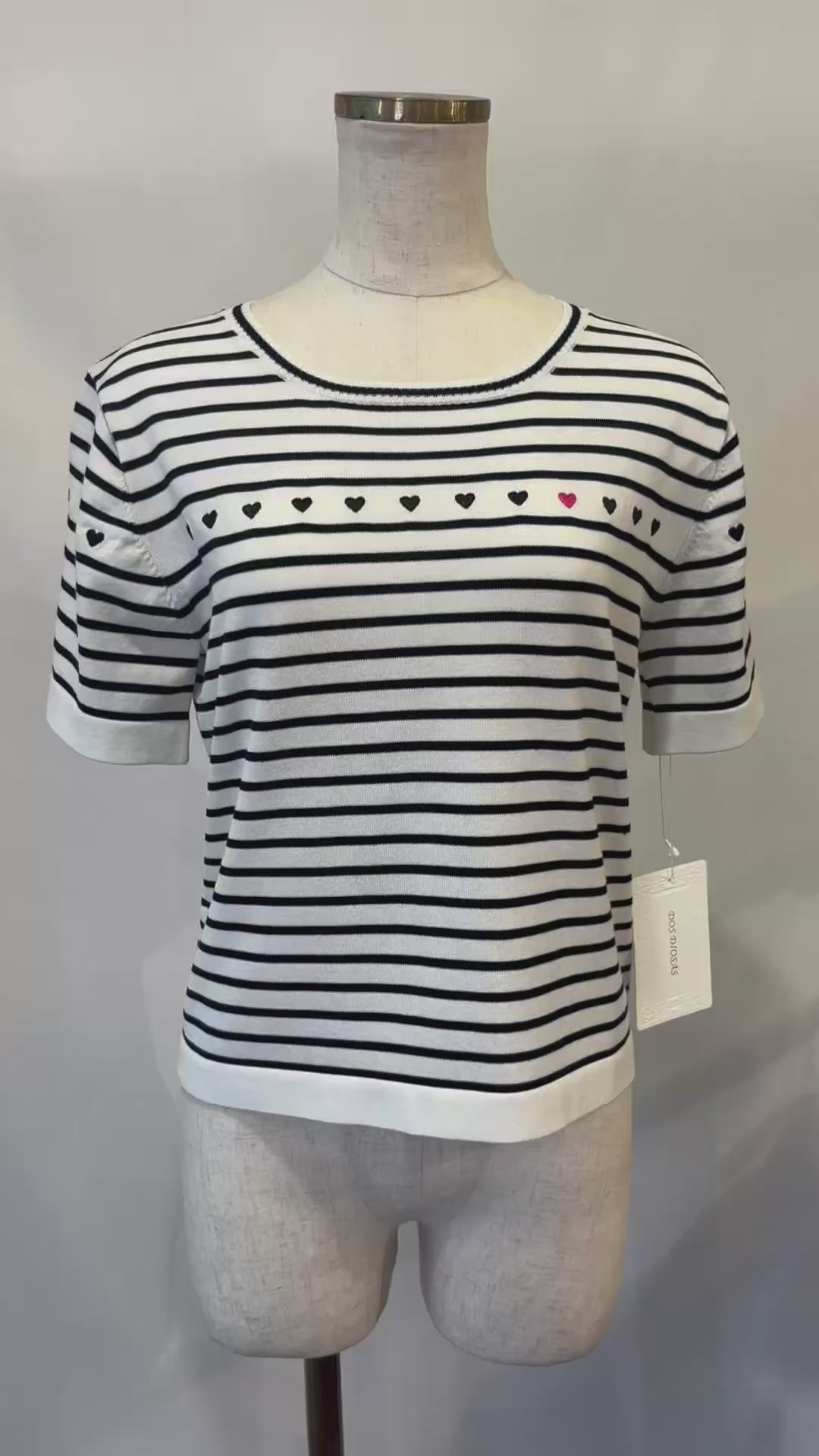 シアーハートTシャツ