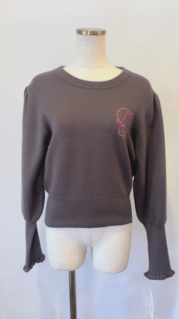 DOS刺繍ロゴニット