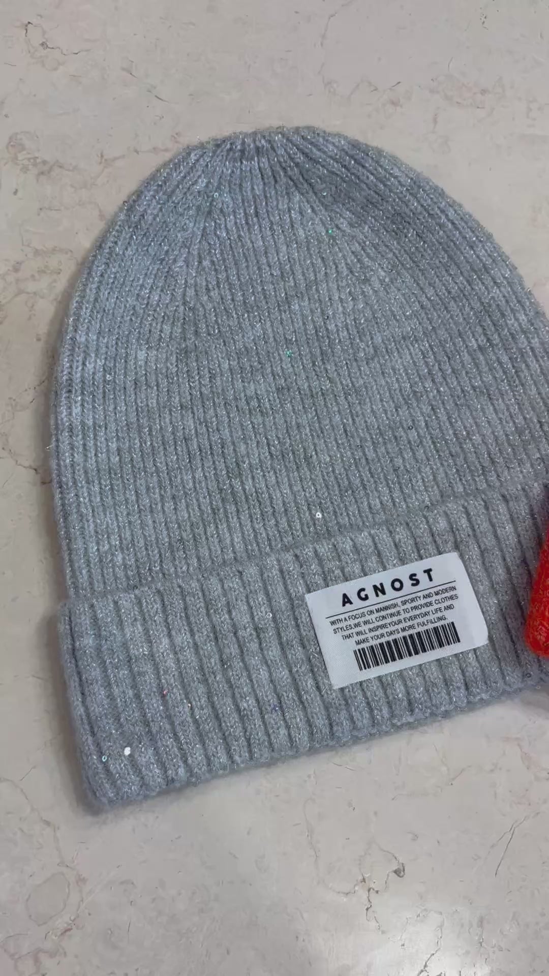 ラメMIXスパングルビーニー