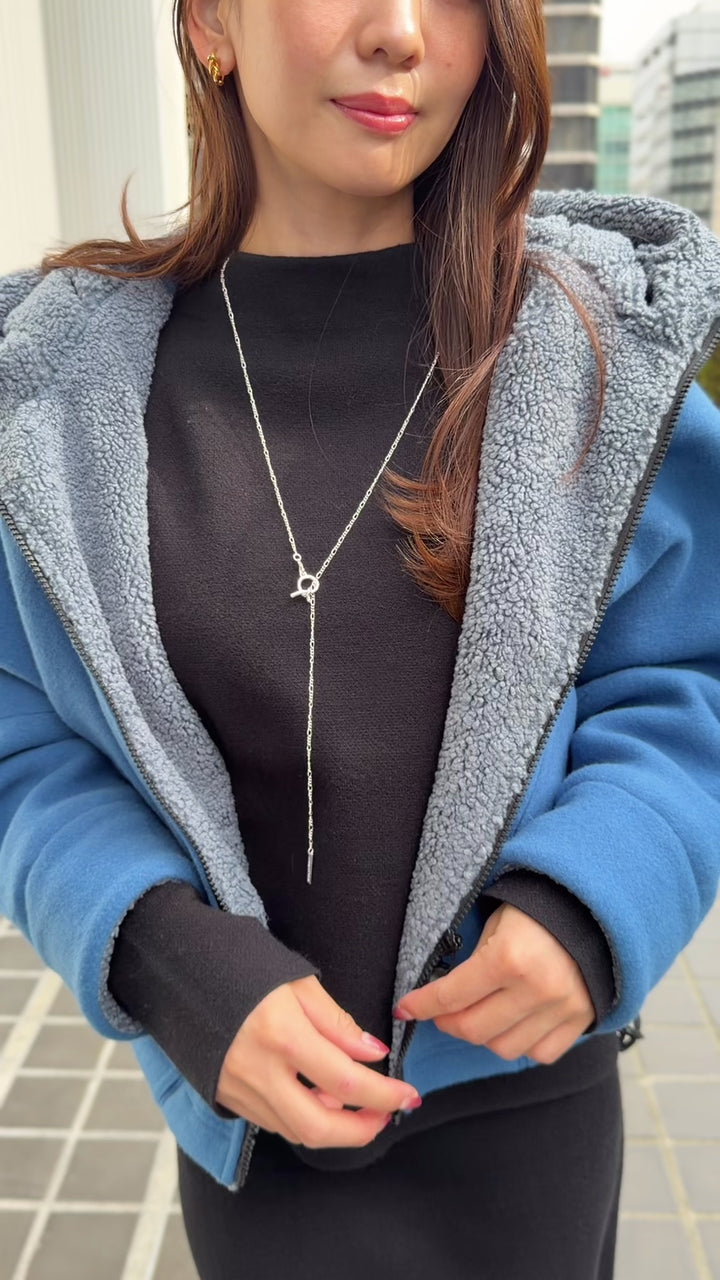 ボアフードショートコート