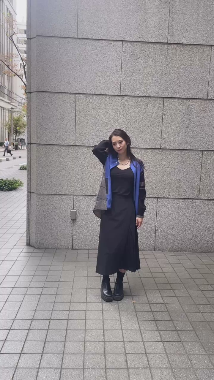 ニットブルゾン