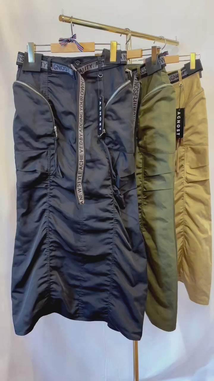 ロゴベルトタイトマーメイドスカート